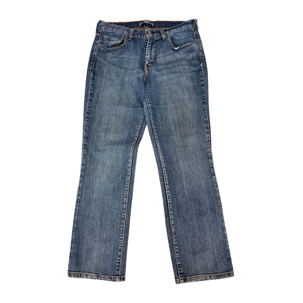 Levis 505 Straight Leg Jeans Womens 10 S/C Medium Wash Blue Denim Stretch 10S/C